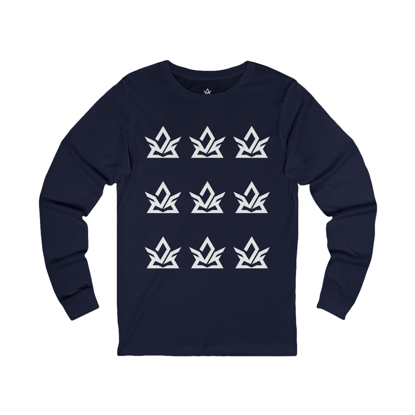 Stylish Unisex Long Sleeve Tee with Modern Graphic Design