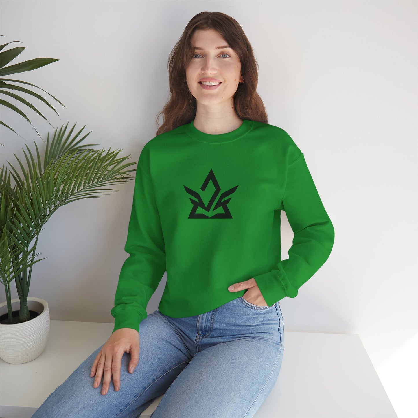 Logo Central Crewneck Sweatshirt with Logo | Heavy Blend™