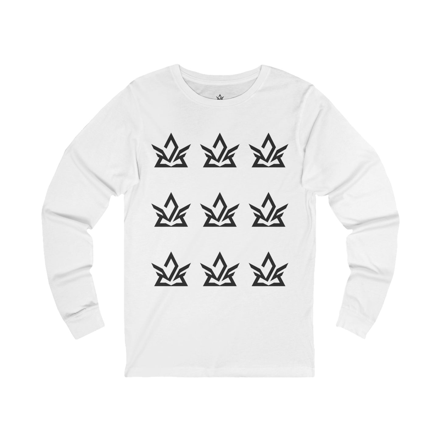 Stylish Unisex Long Sleeve Tee with Modern Graphic Design