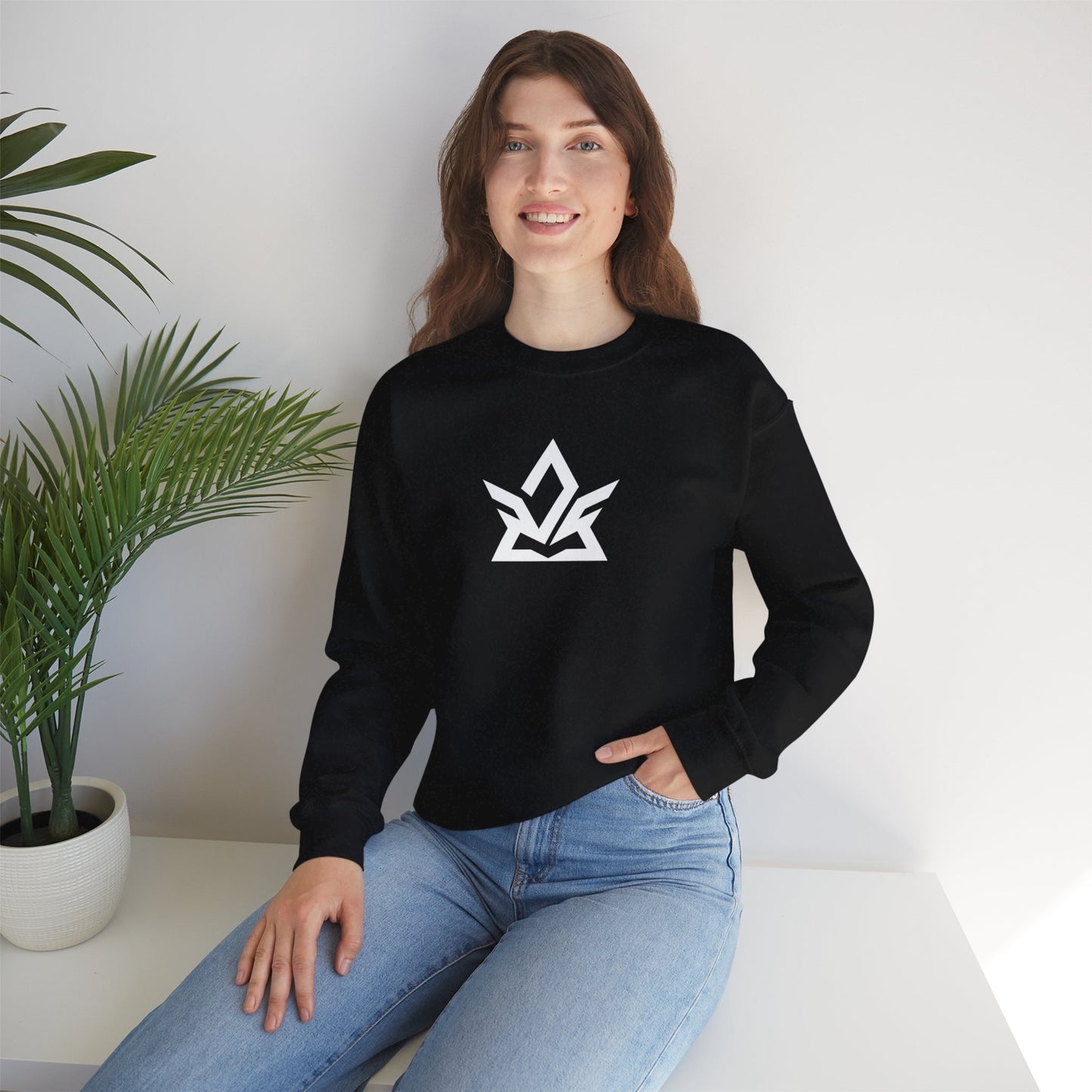 Logo Central Crewneck Sweatshirt with Logo | Heavy Blend™