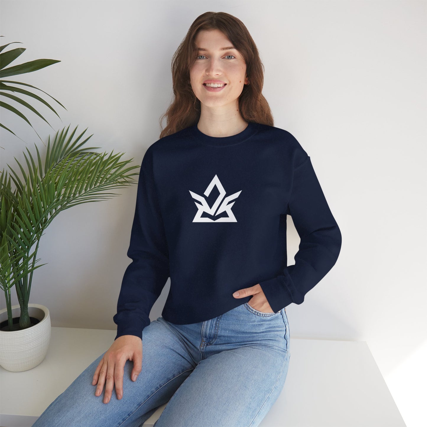 Logo Central Crewneck Sweatshirt with Logo | Heavy Blend™
