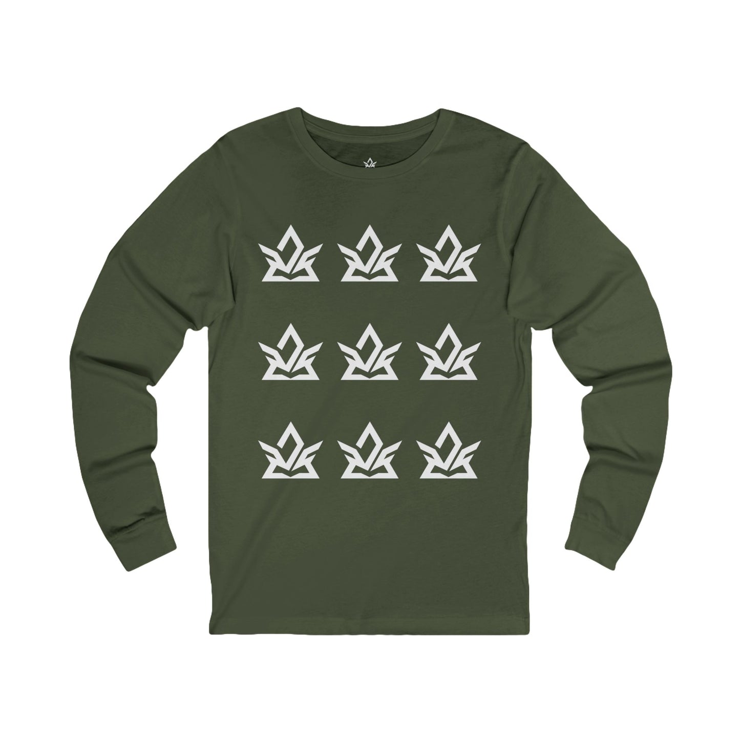 Stylish Unisex Long Sleeve Tee with Modern Graphic Design
