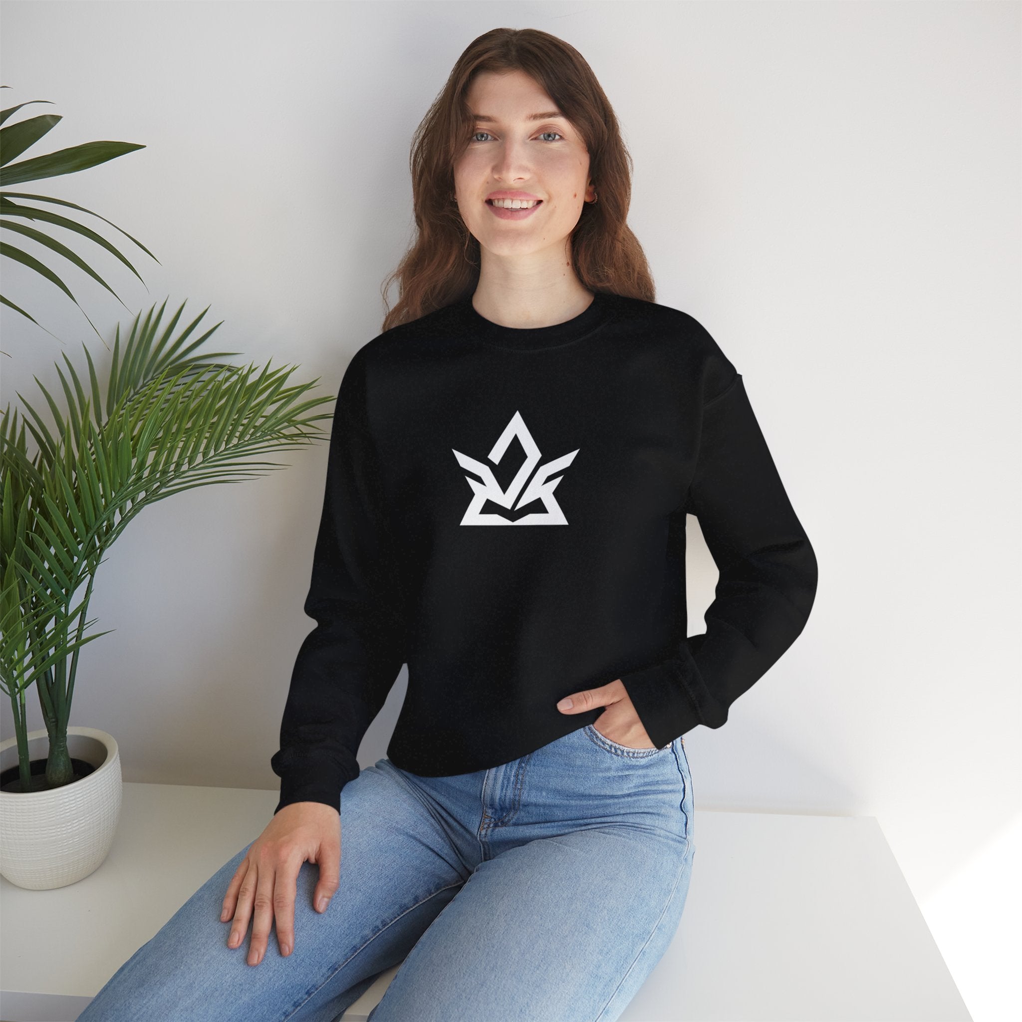 Logo Central Crewneck Sweatshirt with Logo | Heavy Blend™