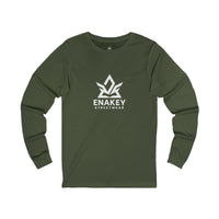 Unisex Jersey Long Sleeve Tee - ENAKEY Streetwear Logo Shirt