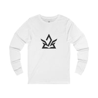 Stylish Unisex Jersey Long Sleeve Tee with Modern Logo