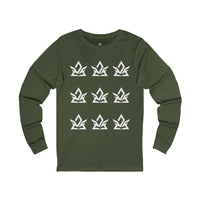Stylish Unisex Long Sleeve Tee with Modern Graphic Design