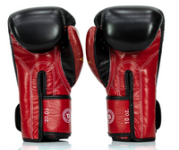 FAIRTEX X BOOSTER Muay Thai Handschuhe BGVB2 schwarz/rot/gold