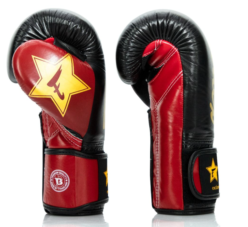 FAIRTEX X BOOSTER Muay Thai Handschuhe BGVB2 schwarz/rot/gold