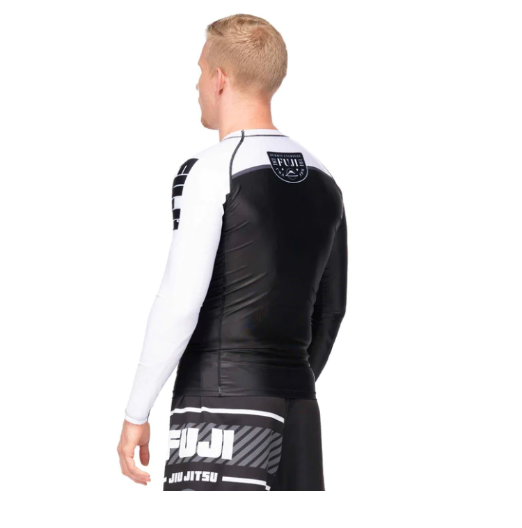 FUJI FREESTYLE 2.0 IBJJF RANKED RASHGUARD langarm schwarz/weiß