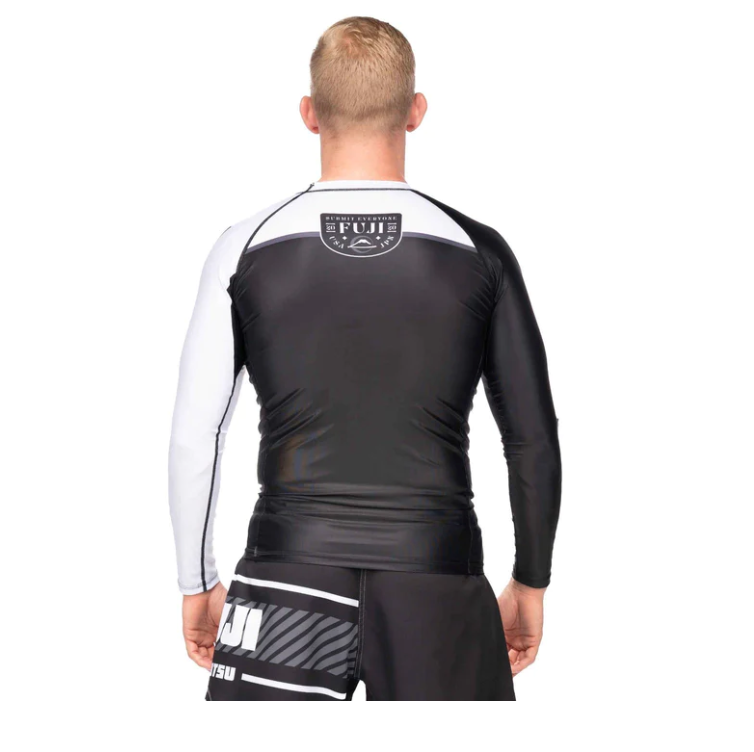 FUJI FREESTYLE 2.0 IBJJF RANKED RASHGUARD long sleeve black/white