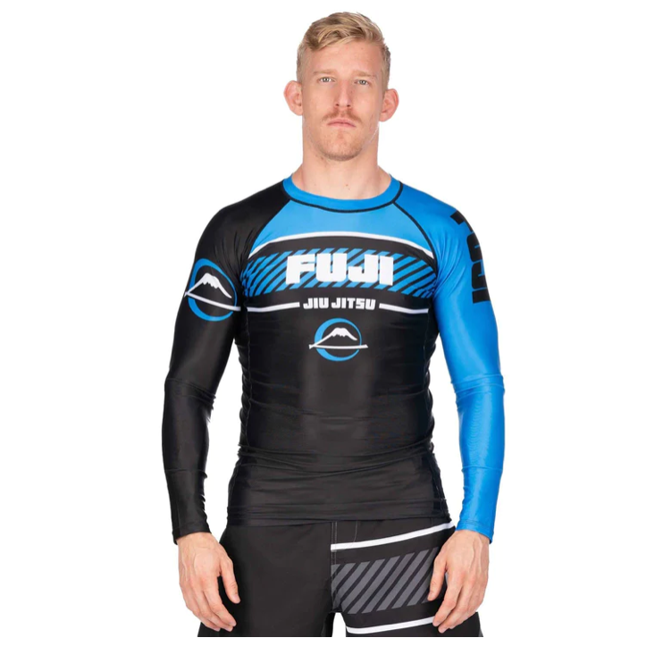 FUJI FREESTYLE 2.0 IBJJF RANKED RASHGUARD langarm schwarz/blau