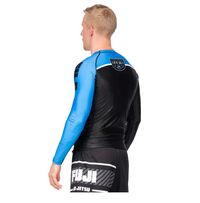 FUJI FREESTYLE 2.0 IBJJF RANKED RASHGUARD long sleeve black/blue