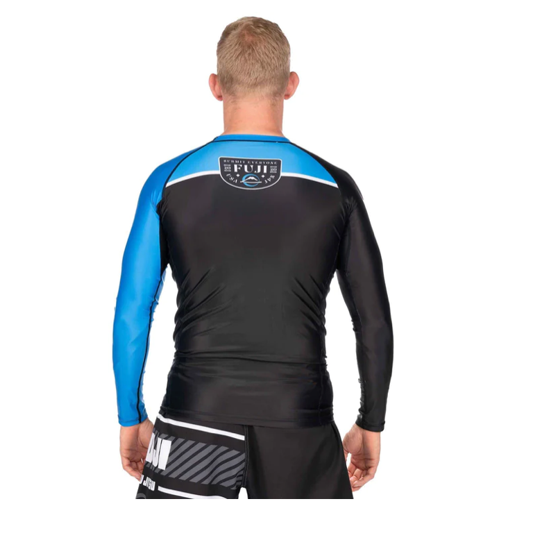 FUJI FREESTYLE 2.0 IBJJF RANKED RASHGUARD long sleeve black/blue