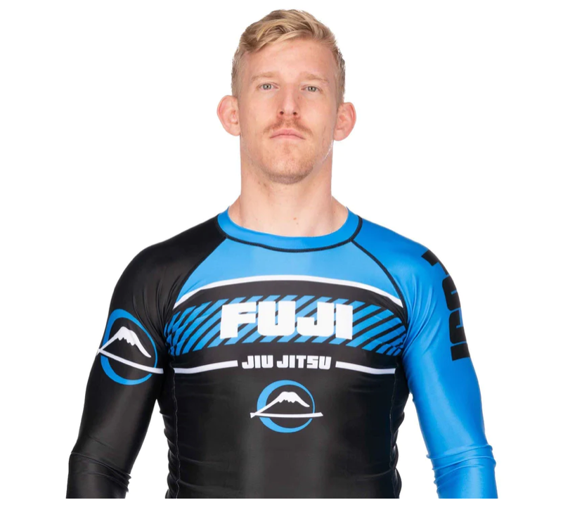 FUJI FREESTYLE 2.0 IBJJF RANKED RASHGUARD langarm schwarz/blau