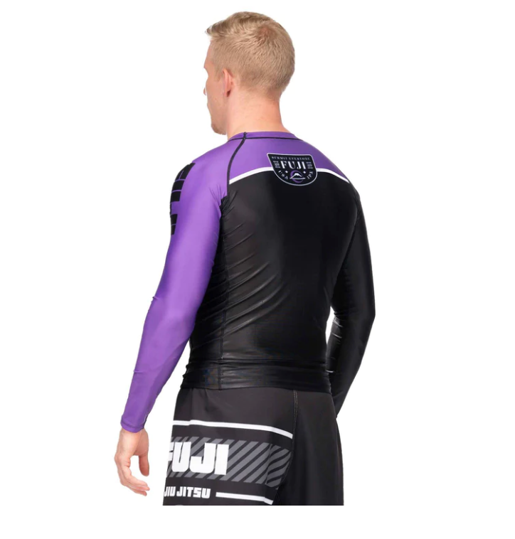 FUJI FREESTYLE 2.0 IBJJF RANKED RASHGUARD long sleeve black/purple