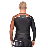 FUJI FREESTYLE 2.0 IBJJF RANKED RASHGUARD langarm schwarz/braun