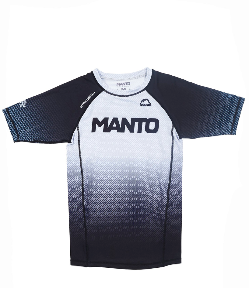 MANTO rashguard kurzarm RANK weiß