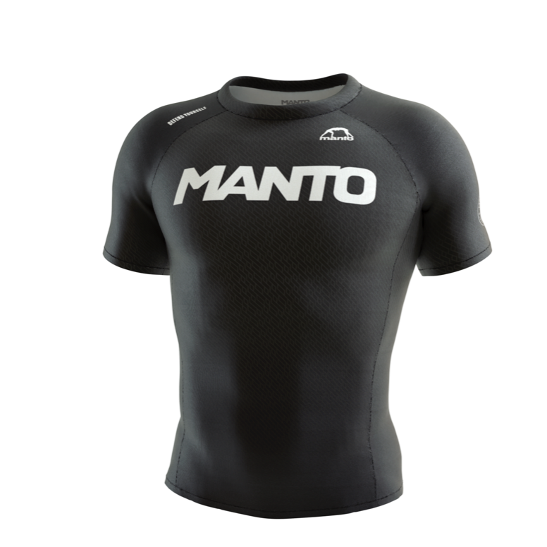 MANTO rashguard short sleeve RANK black