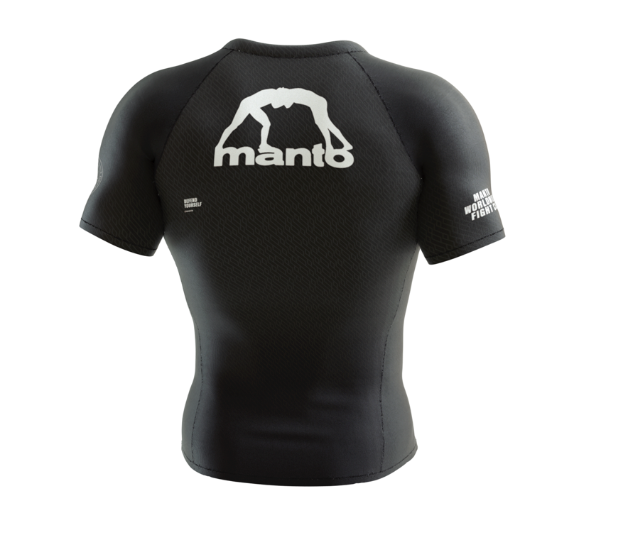 MANTO rashguard short sleeve RANK black