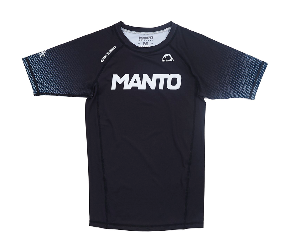 MANTO rashguard kurzarm RANK schwarz