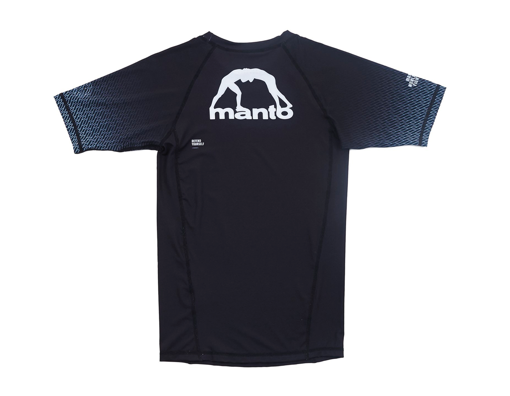 MANTO rashguard kurzarm RANK schwarz