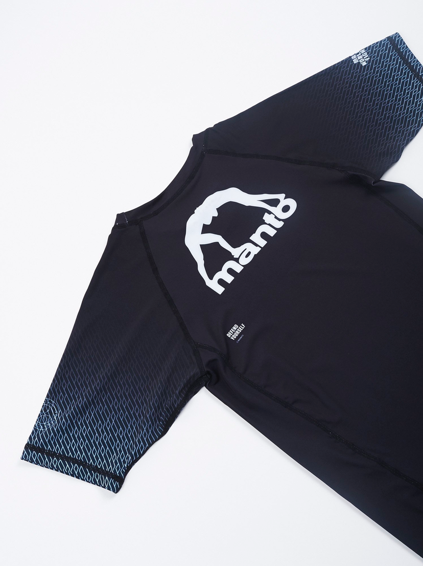 MANTO rashguard kurzarm RANK schwarz