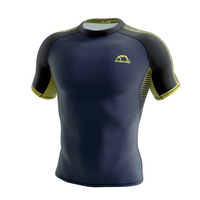 MANTO rashguard short sleeve STRIPE 2.0 navy blue