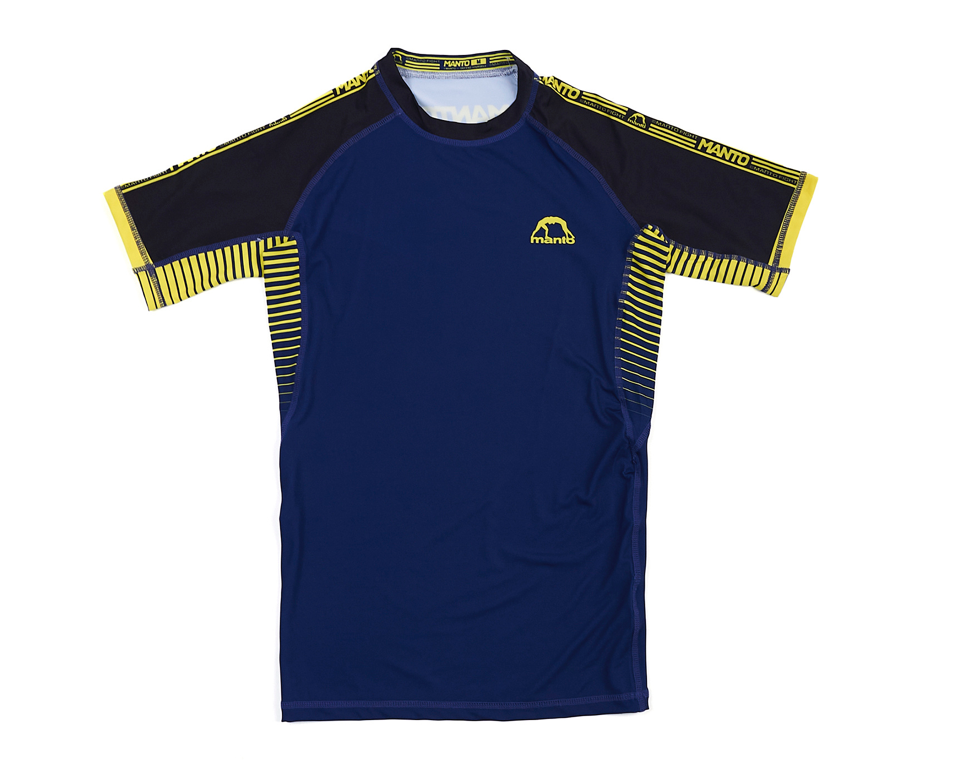 MANTO rashguard kurzarm STRIPE 2.0 marineblau