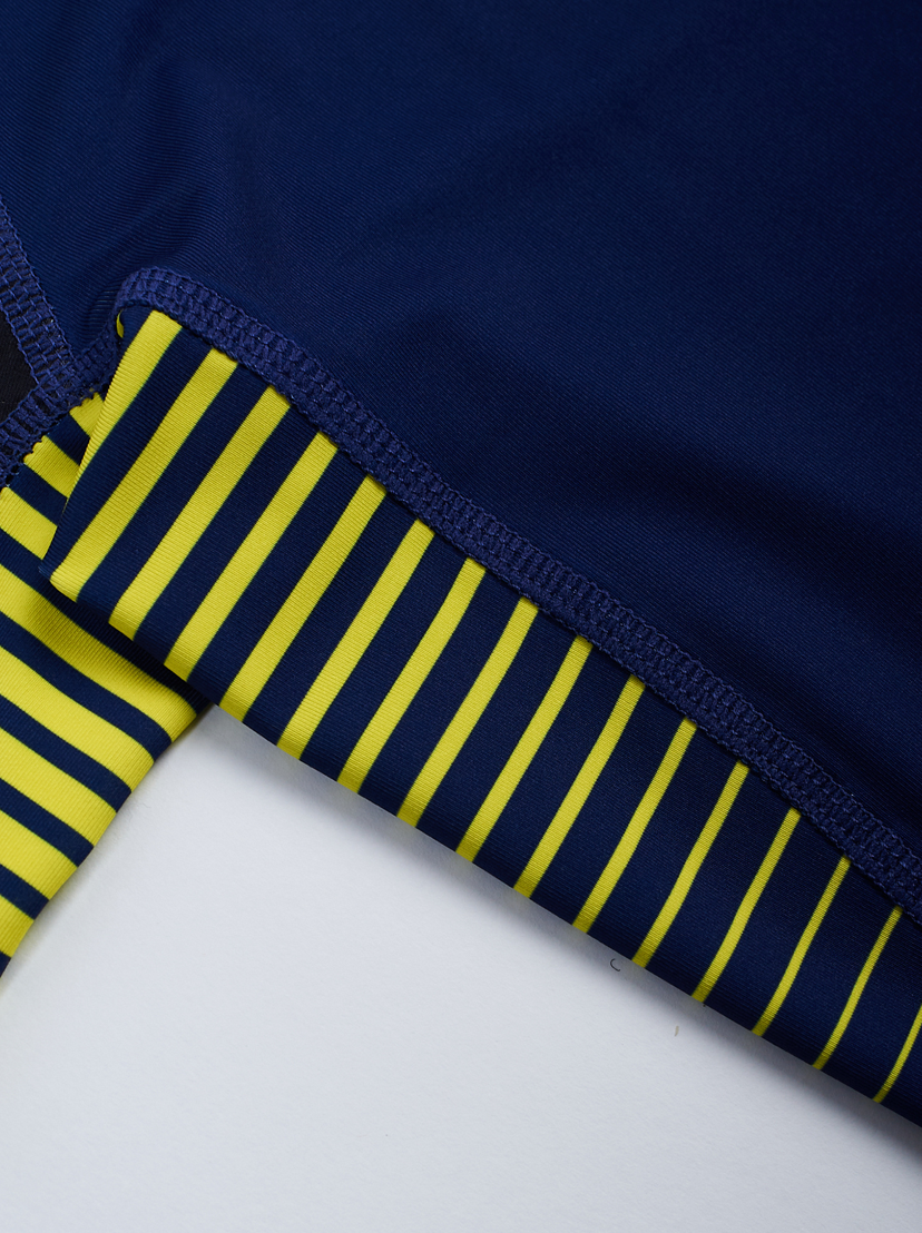 MANTO rashguard short sleeve STRIPE 2.0 navy blue