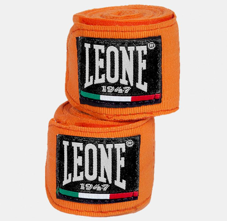 LEONE Boxbandage 3,5m halbelastisch orange