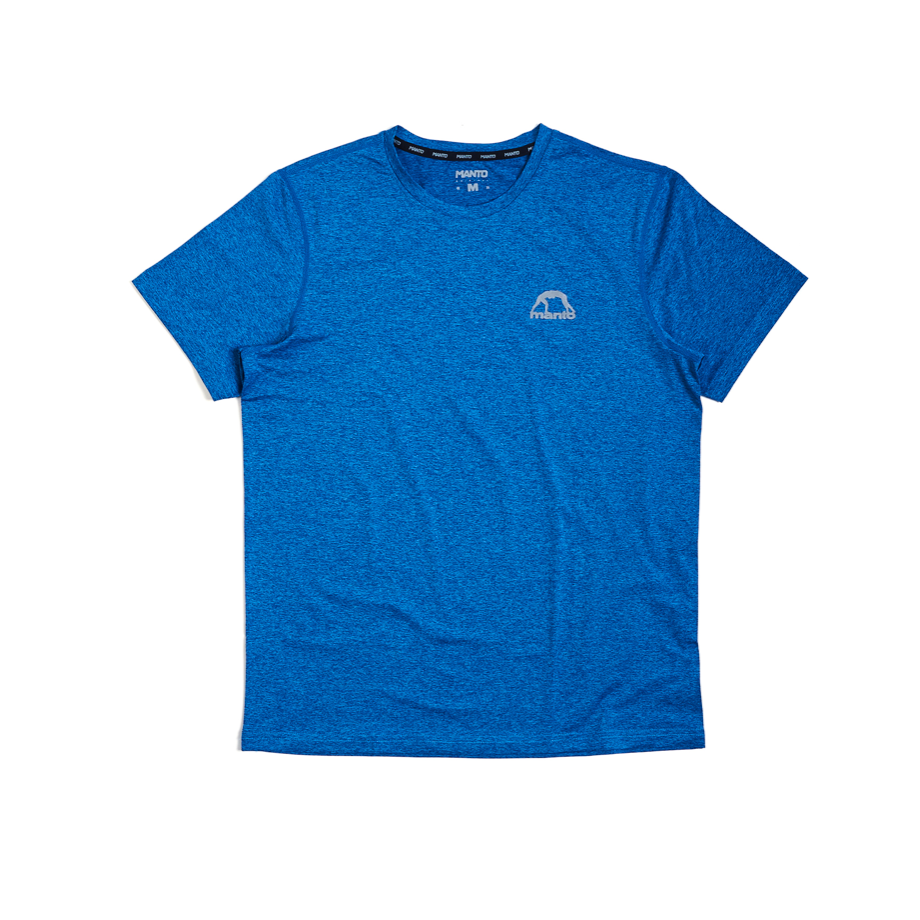 MANTO performance t-shirt ATHLETE 2.0 blau melange