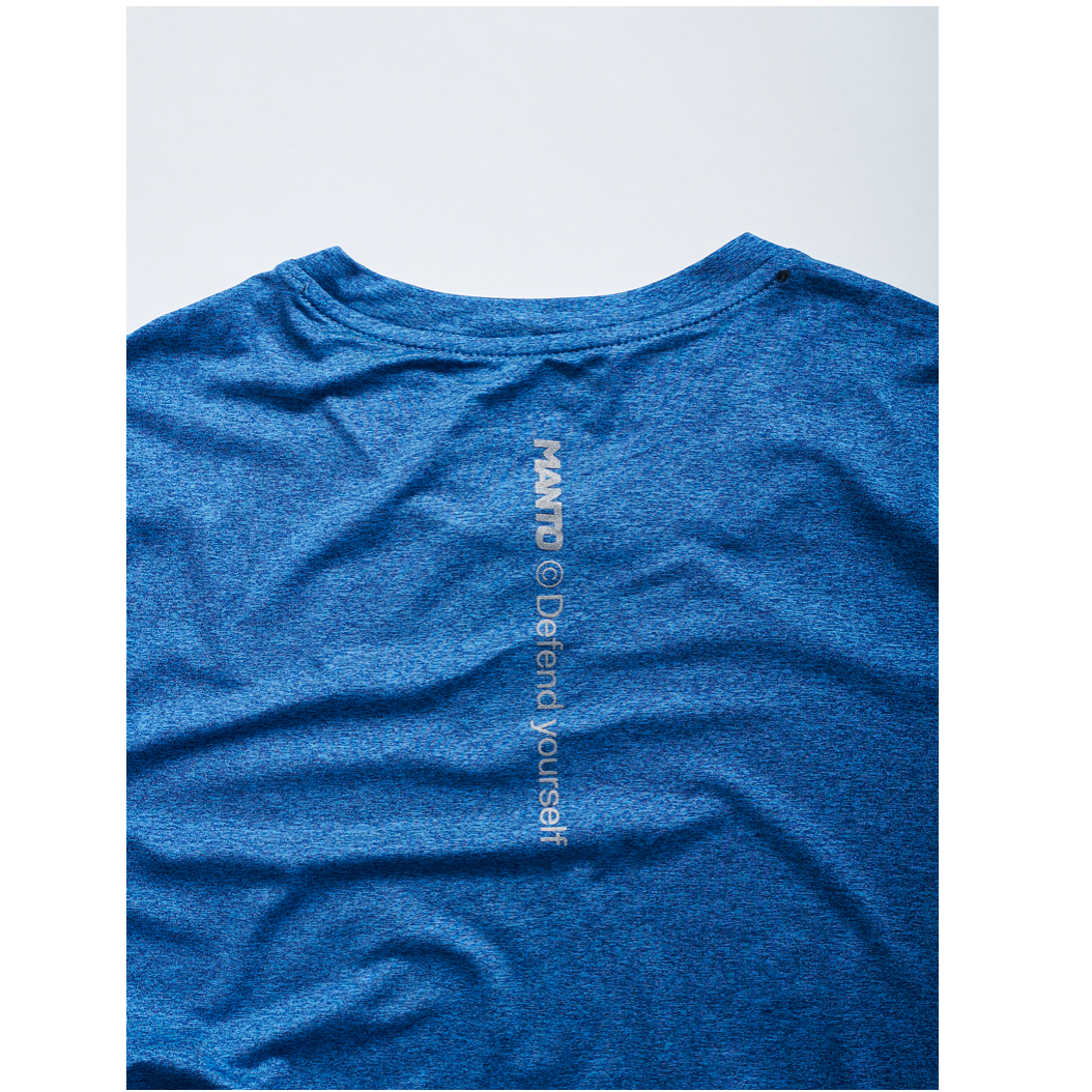 MANTO performance t-shirt ATHLETE 2.0 blau melange