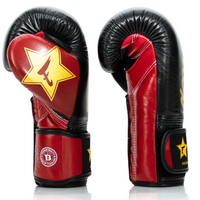 FAIRTEX X BOOSTER Muay Thai Handschuhe BGVB2 rot/schwarz/gold