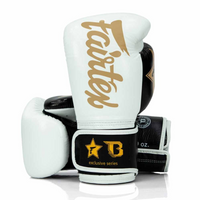 FAIRTEX X BOOSTER Muay Thai Handschuhe BGVB2 schwarz/weiß/gold